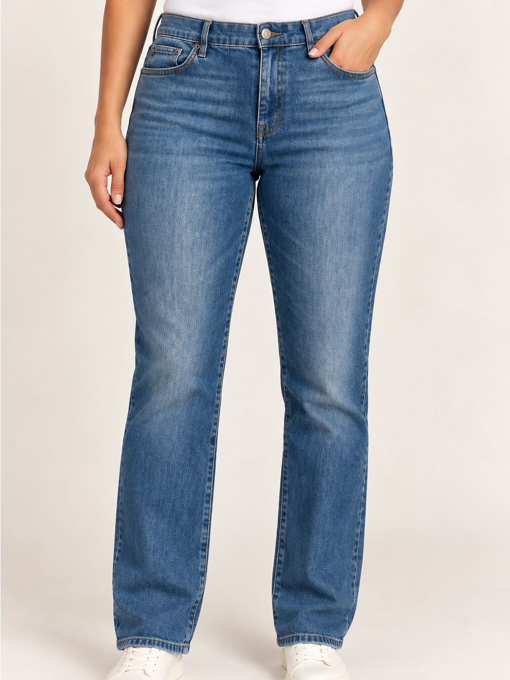 Lauren Ralph Lauren Jeans Size 18 Straight Leg Stretch Light Wash Denim